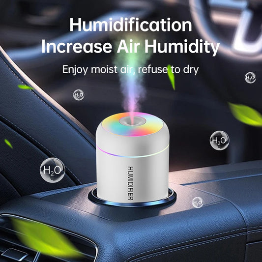 Mini umidificador de ar 180ml, difusor de aroma elétrico USB, purificador de óleos essenciais, névoa aromaterapia, luzes para carro, casa e quarto Sucesso Ativo